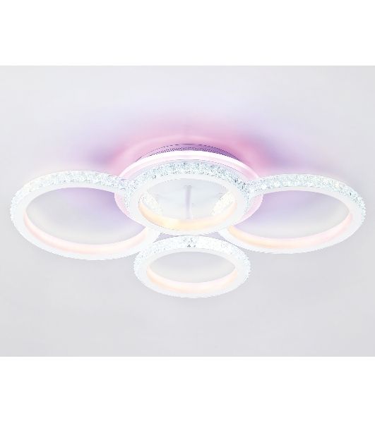 Потолочный светодиодный светильник FA9524/2+2 WH белый 92W 6400K/3000K+RGB 560*370*110 (ПДУ РАДИО 2.4G)
