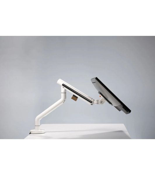 Кронштейн для мониторов Ultramounts UM725W белый 17"-32" макс.9кг крепление к столешнице поворот и наклон