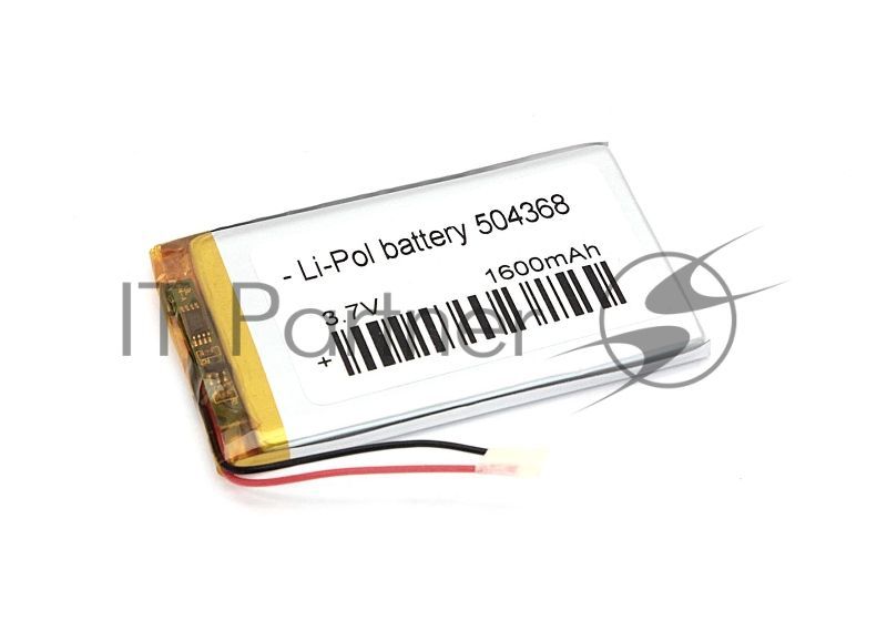 Портативный аккумулятор Li-Pol (батарея) 5x43x68мм 2pin 3.7V/1600mAh