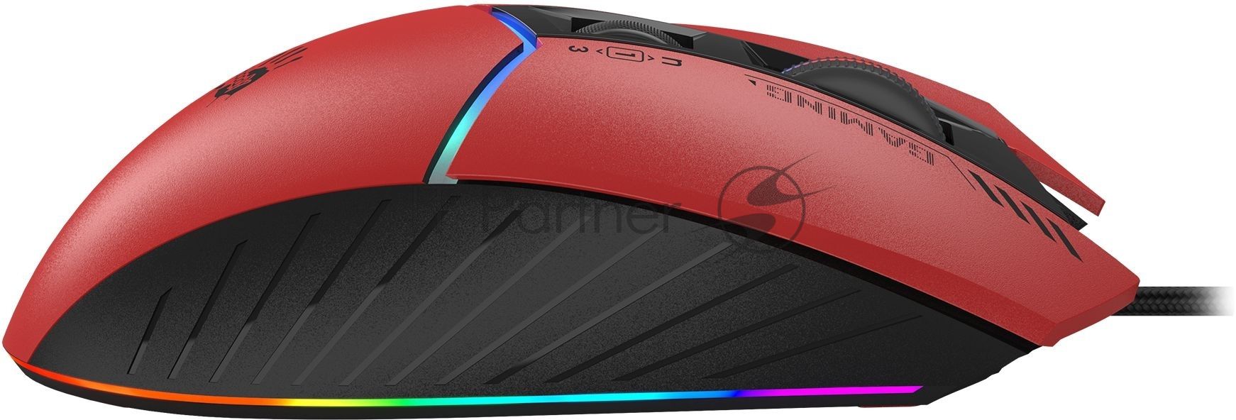 Мышь проводная A4Tech Bloody W95 Max Sports красный/черный оптическая (12000dpi) USB (10but)