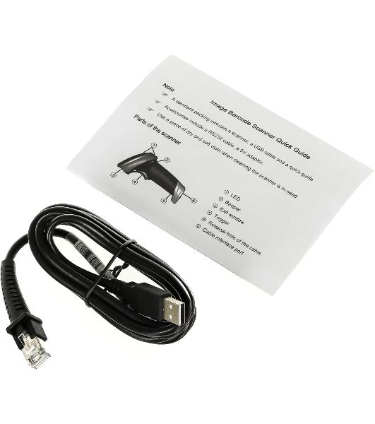 Сканер штрих-кода ручной Mindeo MD6600-SR 2D имидж, проводной, USB, черный