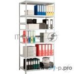 Металлические стеллажи Стеллаж MS 200KD/100x50/4 (Размеры внешние (ВхШхГ) 2000х1000х500 мм, 4 полки, с разборной стойкой)