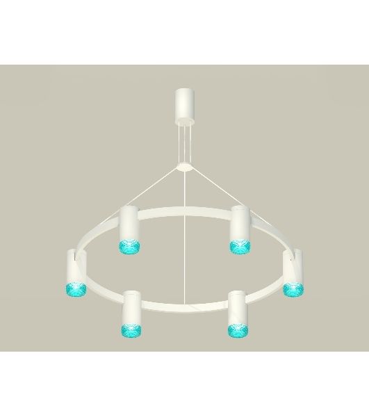 Светильник Ambrella light XB9021202/6 SWH/BL белый песок/голубой MR16 GU5.3 (С9021, N6153)