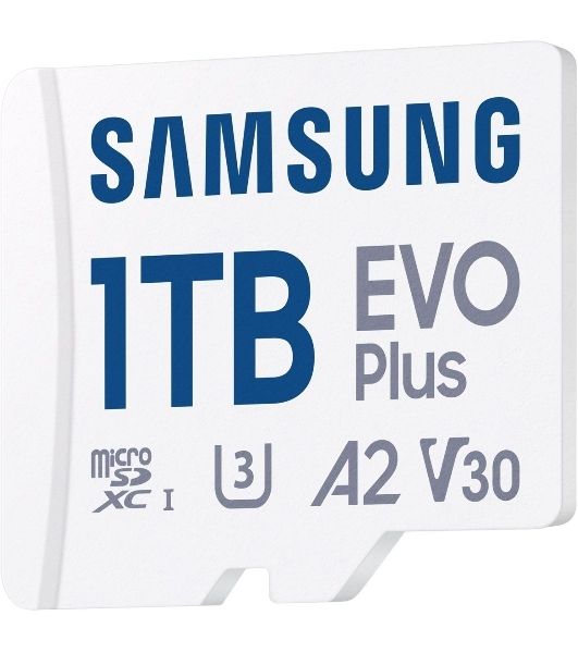 Флеш карта Samsung EVO Plus MicroSDXC MB-MC1T0SA/KR 1Tb A2 U3 V30 +SD Adapter