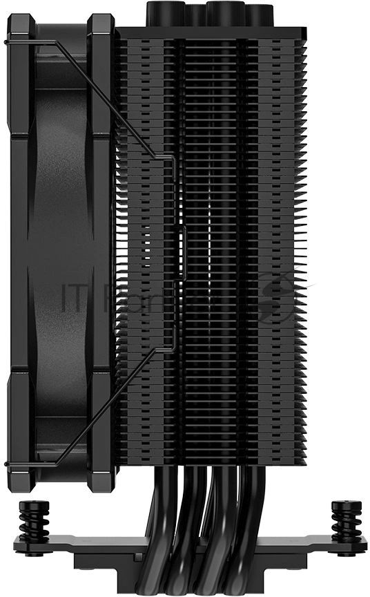 Кулер для процессора ID-Cooling SE-224-XTS BLACK BULK, алюминий/медь, 1500 об/мин, 28.9 дБ, 4 pin, 220 Вт, высота 151 мм BULK