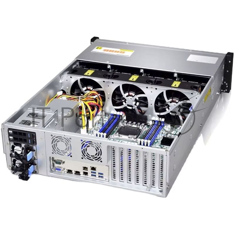 Серверный корпус Gooxi RMC3116-670-HS-D 3U 16bay chassis,direct backplane rear 2*2.5"SAS/SATA 1300W 1+1 EU power cables rail kit