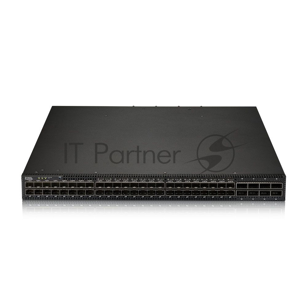 Коммутатор L3 Core Zyxel NebulaFlex Pro CX4800-56F, rack 19", 48xSFP28: 10/25G, 8xQSFP28: 100G, 2 блока питания AC в комплекте