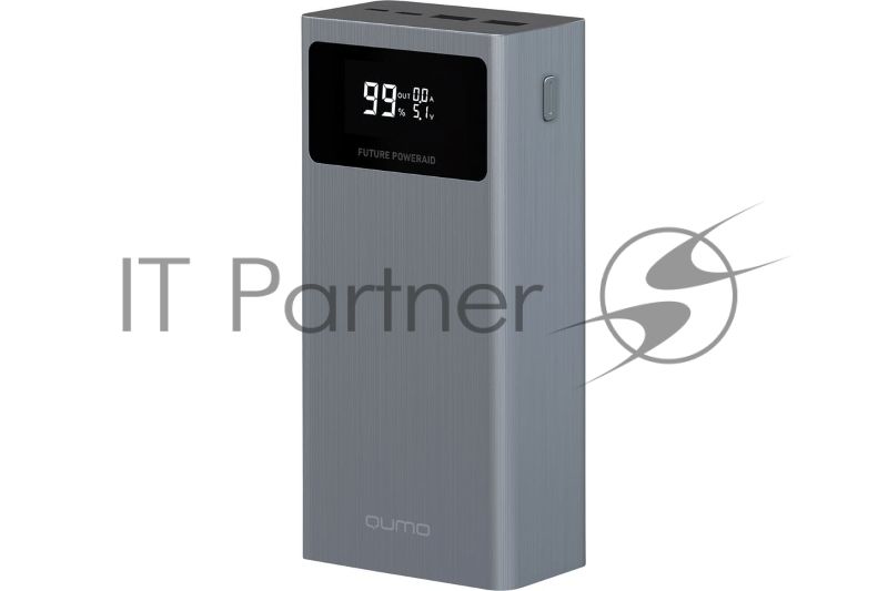 Портативный аккумулятор QUMO Future PowerAid 30000mAh темно-серый FPA-30C-S1