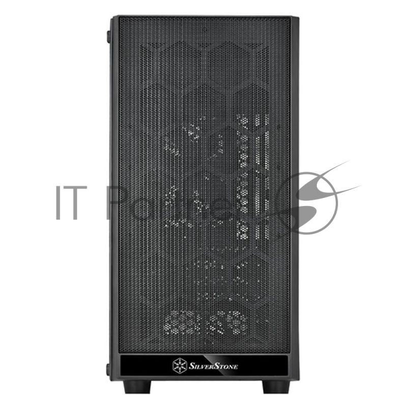 Компьютерный корпус Silverstone SST-PS15B-PRO Precision Mini Tower Micro ATX Computer Case, tempered glass, 2x 120мм ARGb, 1x ARGb Controller, black