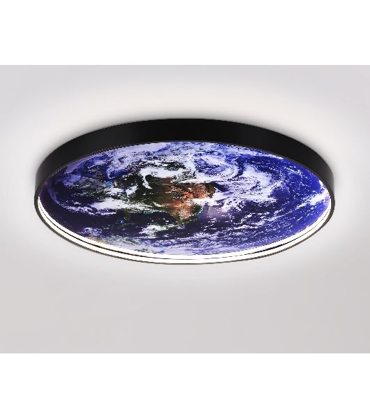 Настенно-потолочный светодиодный светильник Ambrella light FW11134 BK черный 31W LED 3000-6400K D500*38