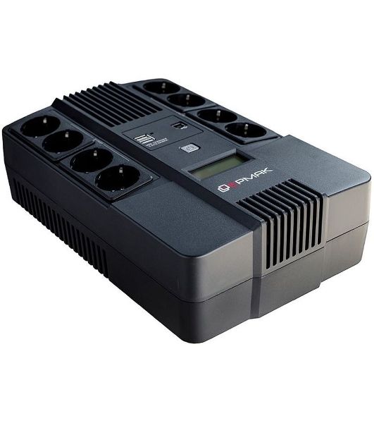 Источник бесперебойного питания Ермак 800 ВА/480 Вт, 8xSchuko, LED, USB (СБП ЕРМАК 220-220.0,8-32-ВНЛ)