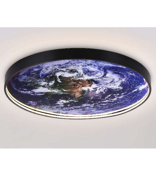 Настенно-потолочный светодиодный светильник Ambrella light FW11136 BK черный 50W LED 3000-6400K D800*38