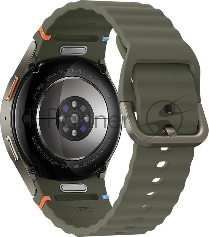 Смарт-часы Samsung Galaxy Watch 7 LTE 40мм 1.31" AMOLED корпус зеленый, ремешок зеленый