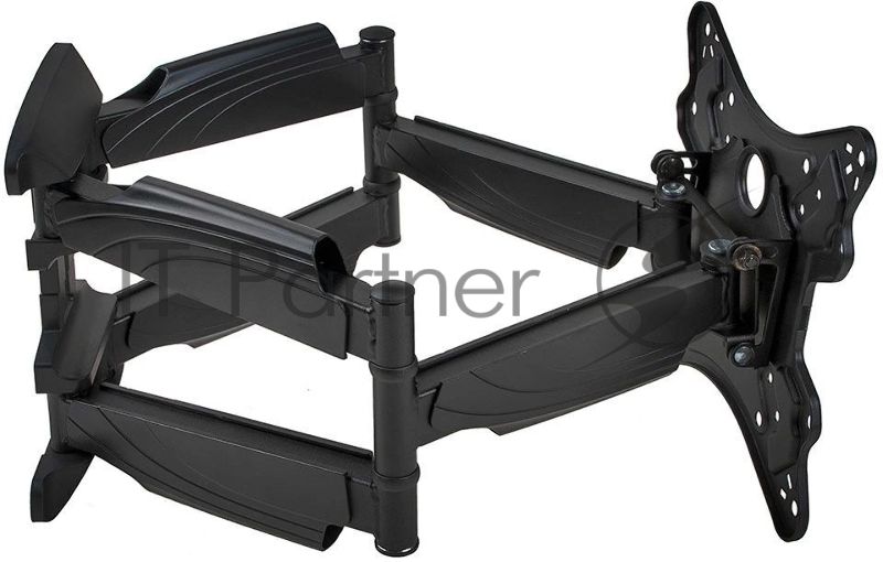 Кронштейн для телевизора Arm media COBRA-45 new черный 4 шт/уп. 22"-65", max 45 кг, 4ст св., нак. + 5° -10°, пов. 160°, от ст. 45-495 мм., max VESA 400x400