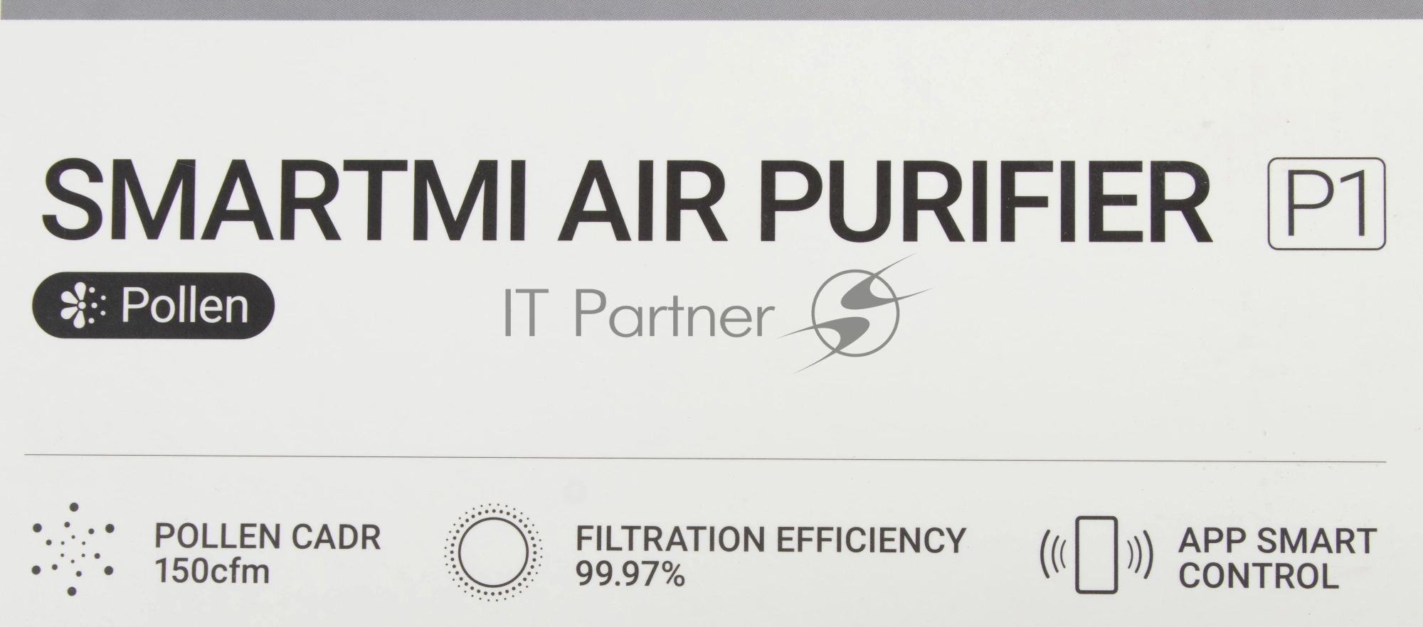 Очиститель воздуха Smartmi Air Purifier P1 ZMKQJHQP11 темно-серый, 30 м², HEPA-фильтр, угольный фильтр, управление со смартфона