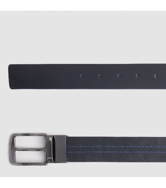 Ремень мужской Piquadro Blue Square CU6742B2/BLUN 125х3.5 см синий/черный натур.кожа
