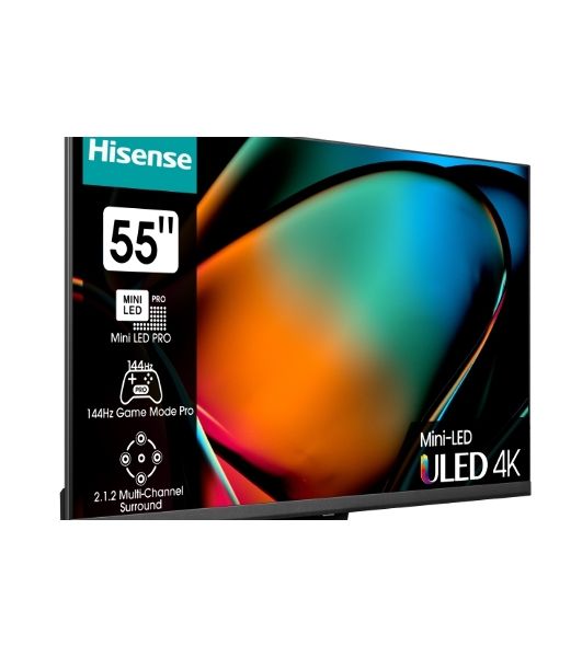 Телевизор Hisense 55" 55U8KQ черный Mini-Led UHD 120Hz Smart TV
