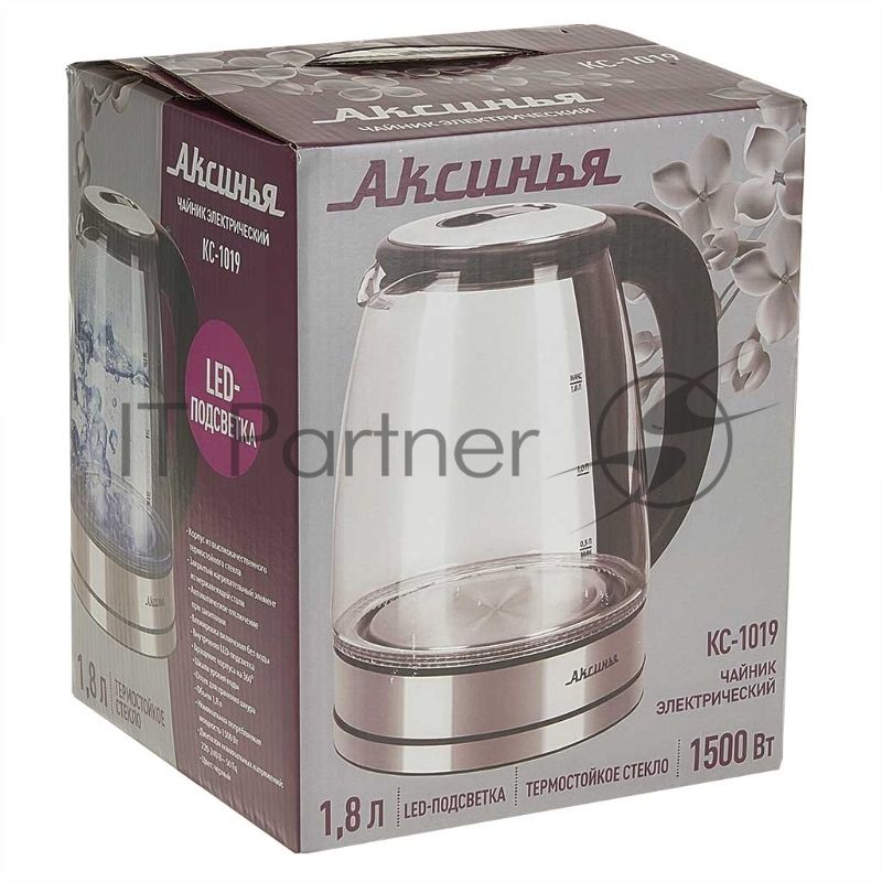 Чайник электрический АКСИНЬЯ КС-1019 черный