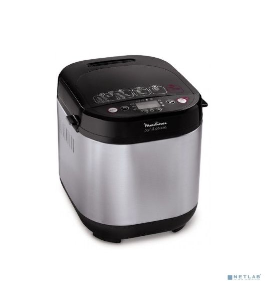 Хлебопечка Moulinex OW240E30 серебристый/черный, 650 Вт, 1.0 кг, 20 программ