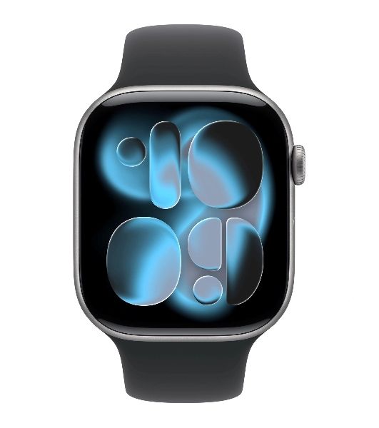 Умные часы Apple Apple Watch Series 11 GPS A3333 1.96" OLED, 4G (LTE), Wi-Fi, Bluetooth 5.3, NFC, IPX8, серый космос, черный