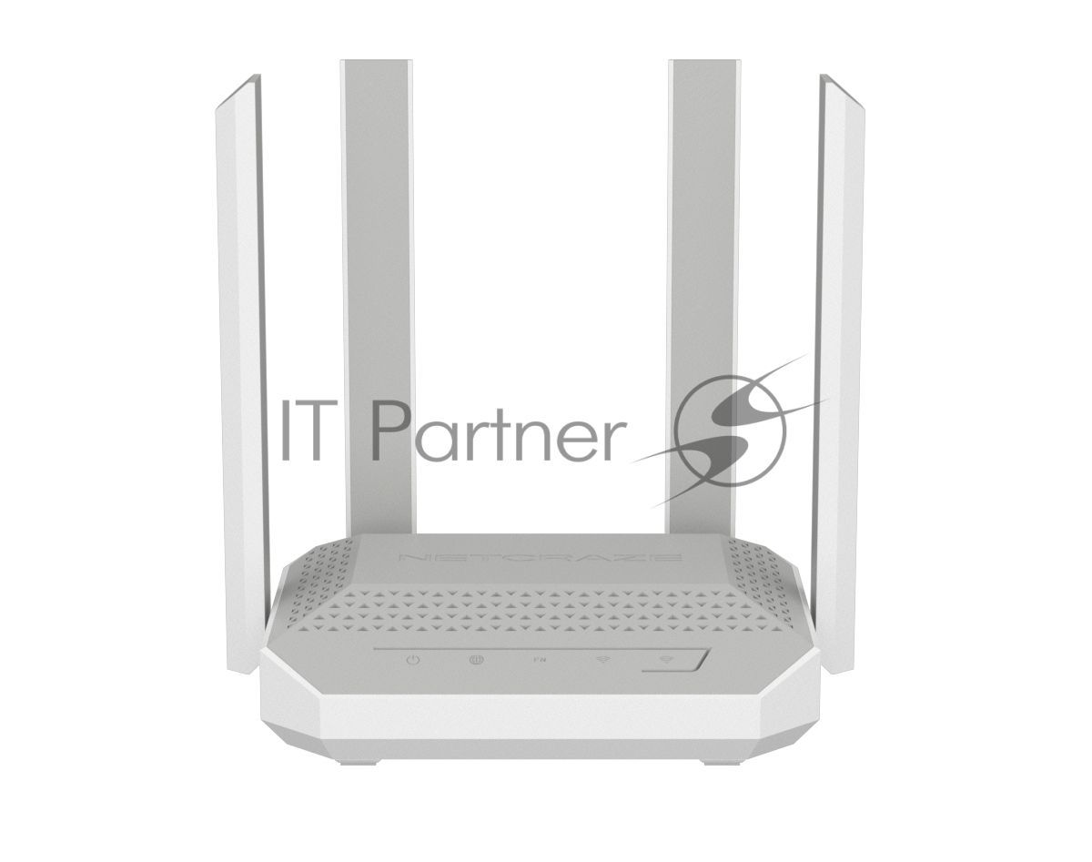 Маршрутизатор Netcraze Challenger Мультигигабитный интернет-центр с Mesh Wi-Fi 6 AX3000, 2 портами 2.5 Gigabit Ethernet и переключателем режима роутер/ретранслятор