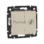 Переключатель Legrand 774308 Valena 2напр., 2-кл., сл. кость