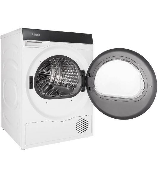Сушильная машина Korting KD 69IHP10 белый, 10 кг, сушка - конденсационная, программ - 12, 59.5 x 85 x 62.7 см