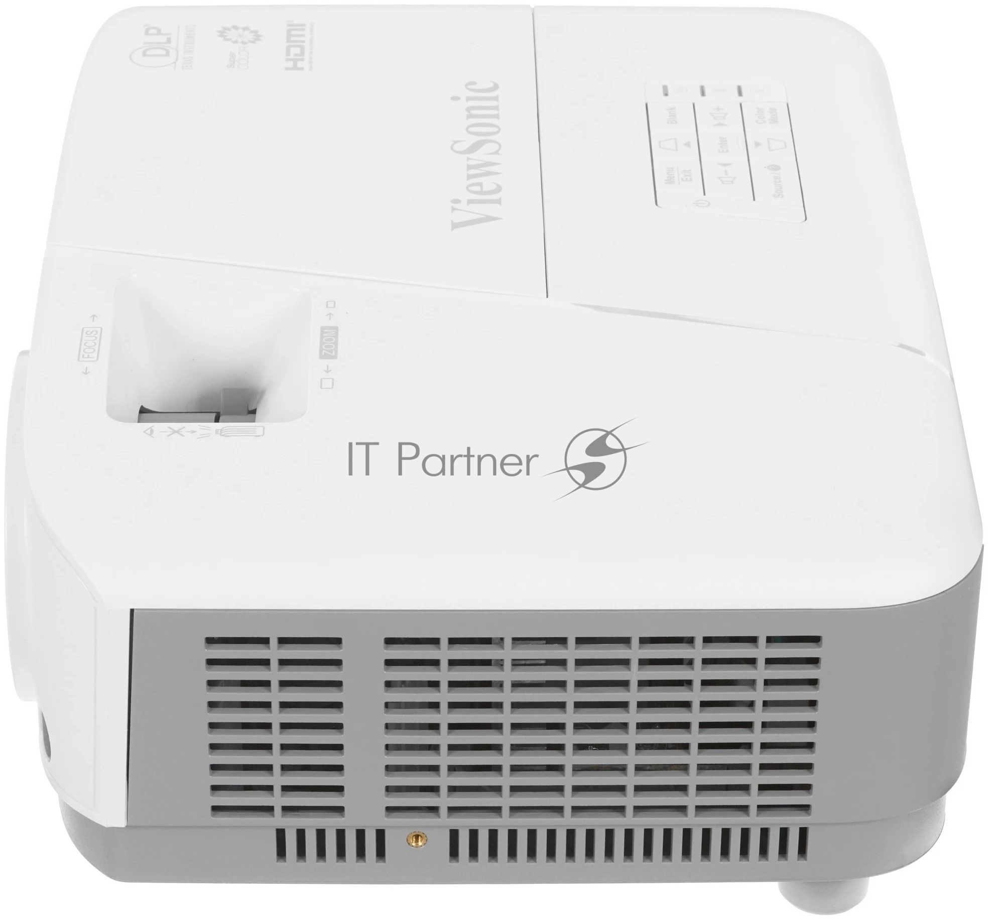 Проектор ViewSonic PA503XP (DLP, XGA 1024x768, 3600Lm, 22000:1, 2xHDMI, 1x2W speaker, 3D Ready, lamp 15000hrs, White, 2.2kg)