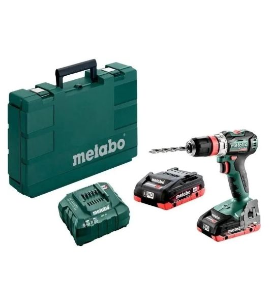 Дрель-шуруповерт Metabo BS 18 L BL Set, 18 В, 2 Ач, 65 Нм, щеточный