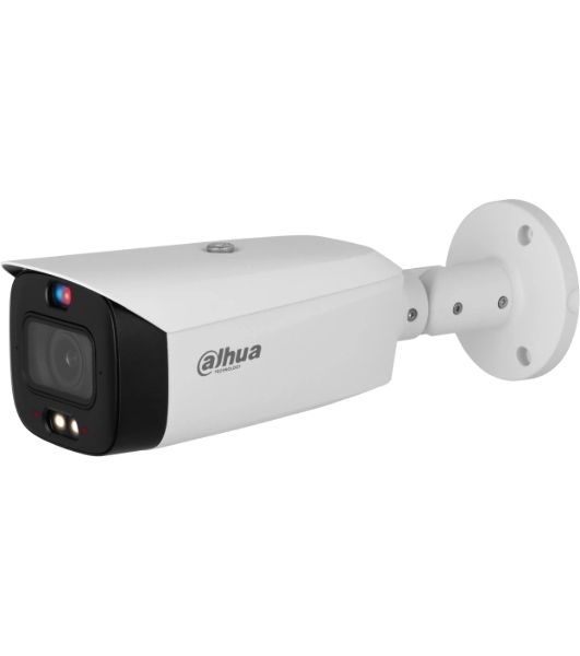 Уличная цилиндрическая IP-видеокамера TiOC DAHUA DH-IPC-HFW3849T1P-ZAS-PV-S5 с ИИ и активным сдерживанием 8Мп, 1/2.8” CMOS, моторизованный объектив 2.7~13,5мм (5x), видеоаналитика, ИК 50м, LED 40м