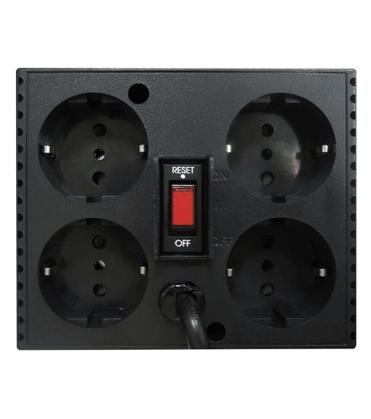 Стабилизатор напряжения Powercom Voltage Regulator, 3000VA, Black, Schuko