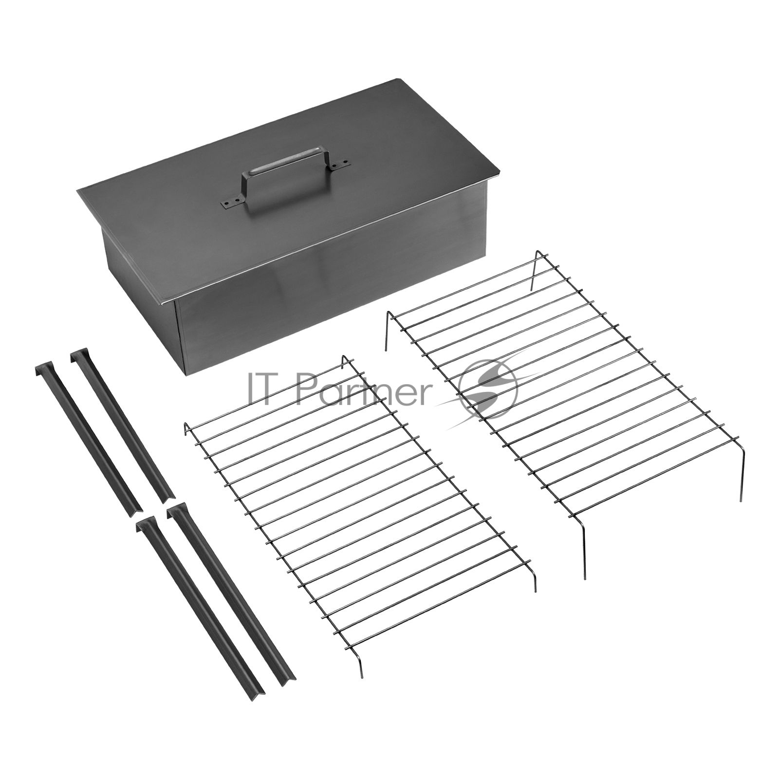 Коптильня Palisad Camping двухъярусная 500x270x175 мм, 0,8 мм, с поддоном, на ножках