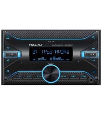 Автомагнитола Prology MPR-100, 2 DIN, Bluetooth, USB Type-A, AUX, пульт ДУ