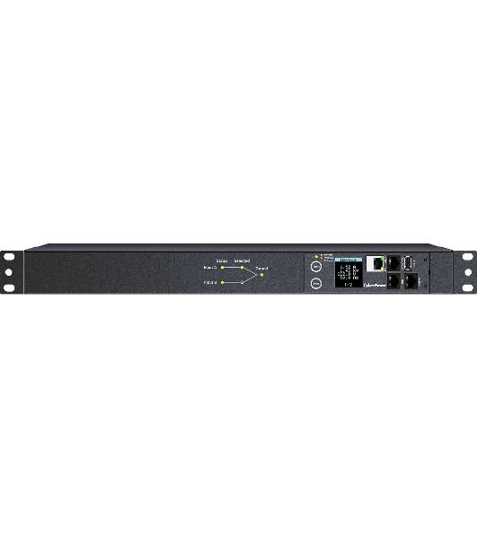 Блок распределения питания ATS CyberPower 1U type, 16Amp, plug IEC 320 C20, (8) IEC 320 C13 (2) IEC 320 C19