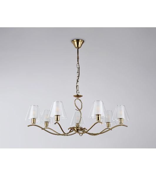 Люстра Ambrella light LH57093/7 BS/FR латунь/белый матовый E14/7 max 40W D840*790