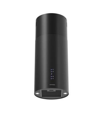 Вытяжка Kuppersberg TUBA 35 B, цилиндрическая, островная, 35 см, электронное кнопочное управление, таймер, отвод/рециркуляция, 3 скорости, производительность 850 м3/ч, LED освещение, обратный клапан, уровень шума 68 дБ, угольный фильтр CF110 (опция), цвет