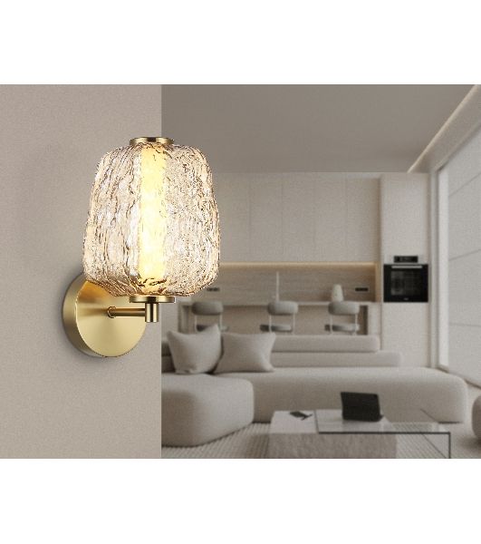 Настенный светодиодный светильник Ambrella light LH30108 SB/TI бронза/янтарь 8W 3000K 140*190*285