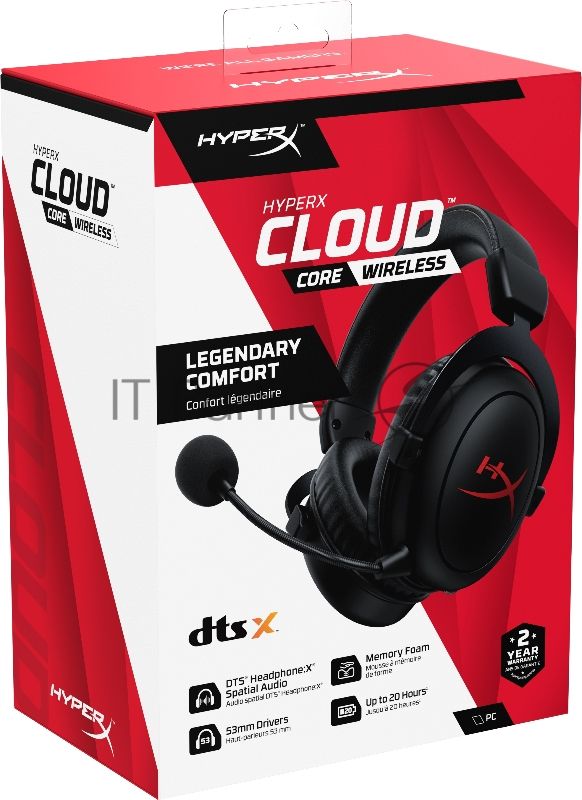 Гарнитура HYPERX GAMING WRL CLOUD CORE HPHX4P5D5AA
