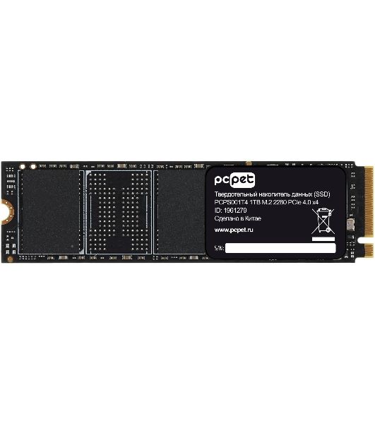 Накопитель SSD PC Pet PCI-E 4.0 x4 1TB PCPS001T4 M.2 2280 OEM