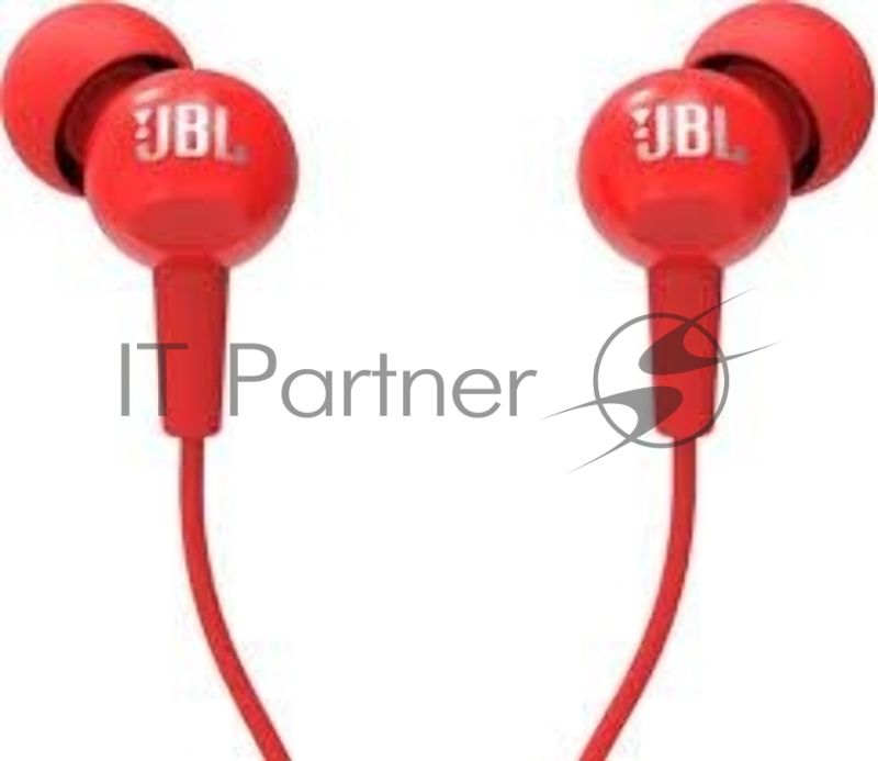 Наушники JBL Гарнитура C100si красный