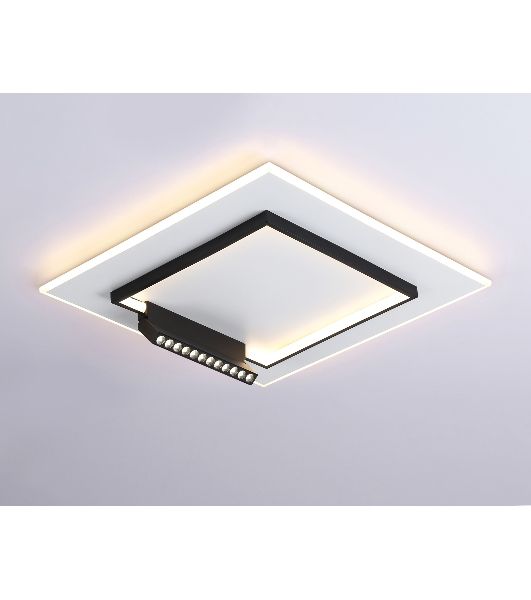 Светильник Ambrella light FL51455/1+1 WH/BK белый/черный 72W 3000K-6400K+4200K 500*500*80 (ПДУ РАДИО 2.4G)