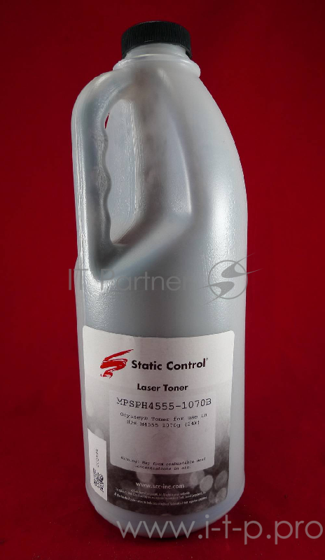 Тонер для принтера Static Control MPSPH4555-1070B черный (флакон 1070г) HP LJM4555/M601/LJP4014 "Odyssey"