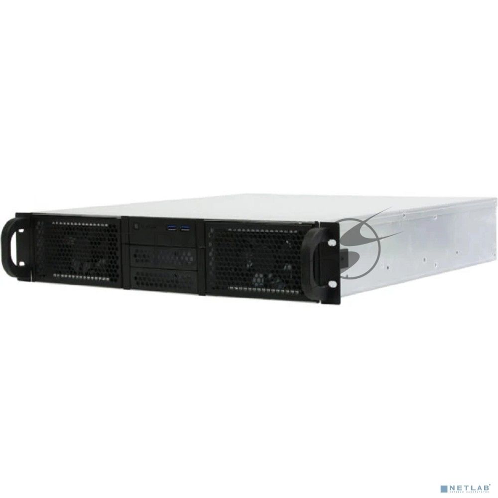 Корпус серверный 2U Procase RE204-D0H8-A-45 0x5.25+8HDD,черный,без блока питания(2U,2U-redundant),глубина 450мм,ATX 12"x9.6"
