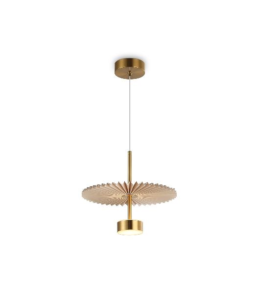 Светильник Ambrella light LH72603 BR/WH латунь/бежевый 6W 3000K D300*260-1770