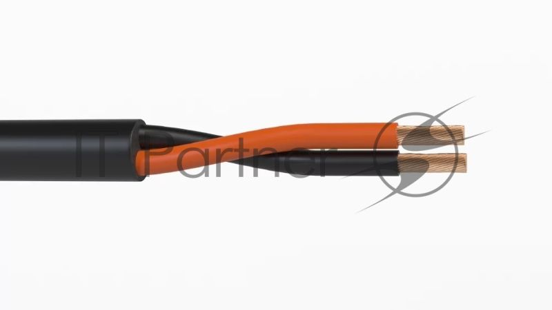 Кабель акустический 100 м, 14 AWG HighFlex, 4 мм2, диаметр 11мм, медь 120 x 0,2 мм, черный, бухта