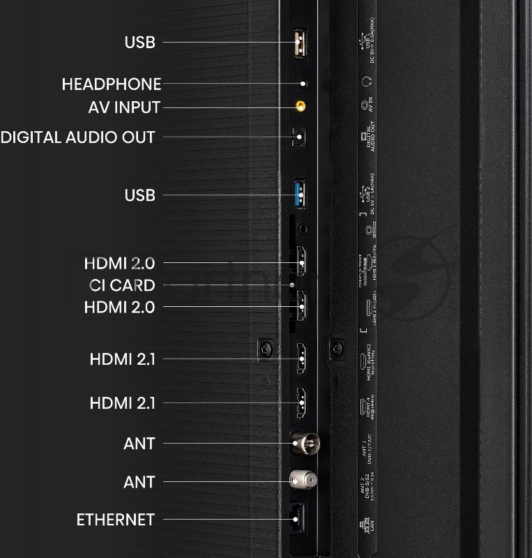 Телевизор Hisense 65" 65UXKQ черный Mini-Led UHD 120Hz Smart
