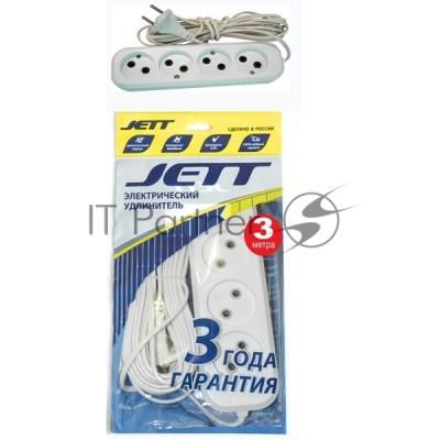 Удлинитель ДЖЕТТ РС-4 без з/м, 4р*3м ( провод ШВВП ) (50) 155-083