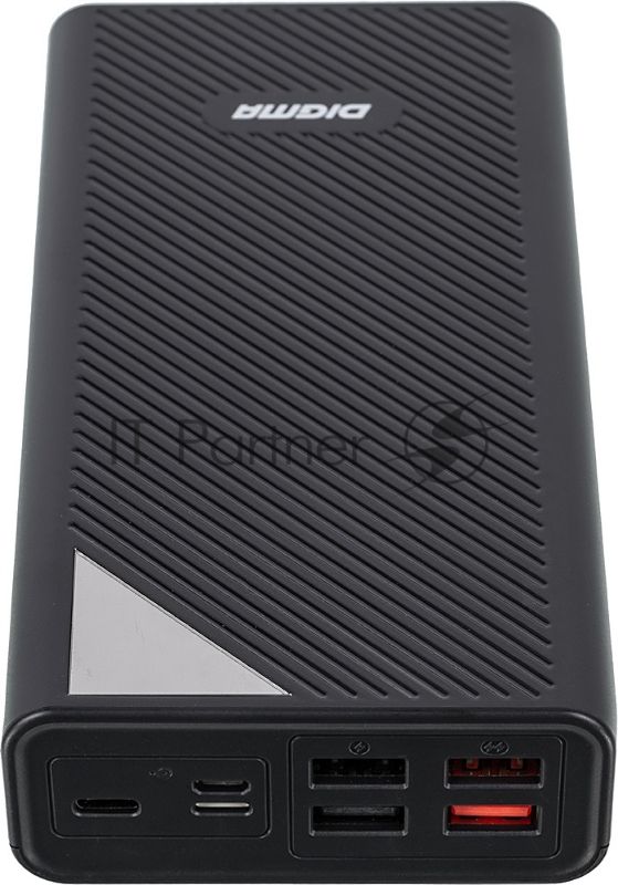 Портативный аккумулятор Digma DGP-30000-4U Li-Pol 30000mAh 3A черный 2xUSB