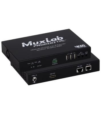 Приемник HDMI KVM OVER IP MuxLab 500760-RX-KVM поддержка 4К60 (SDVoE)
