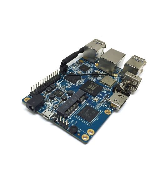 Микрокомпьютер Orange PI 3 2Gb + 8Gb EMMC, Android 7, с кабелем питания. (44286)